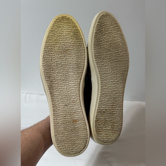 STUDIO INK Men's Brown Wareham Woven Leather Loafers size 10 - Picture 2 of 10